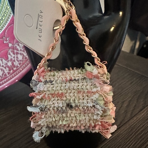 Novelty Mini Handbag Shape Charm Pendant Or Key Ring Colorful NWOT - Picture 6 of 6